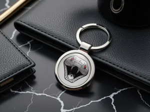 Keyring Holder Metal Metallic Style Pro
